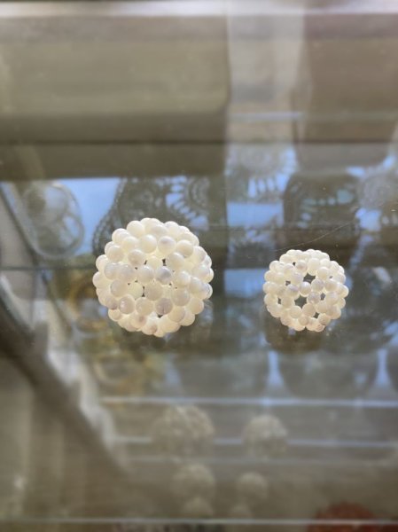 画像1: 神聖幾何学 フラーレン 3mm. 4mm.6mm / マザーオブパール (1)
