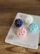 画像5: 神聖幾何学 フラーレン 4mm/ マザーオブパール/ホワイト、ピンク、ライトブルー、ネイビー (5)
